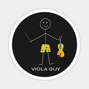 Funny Mens Viola Guy Magnet